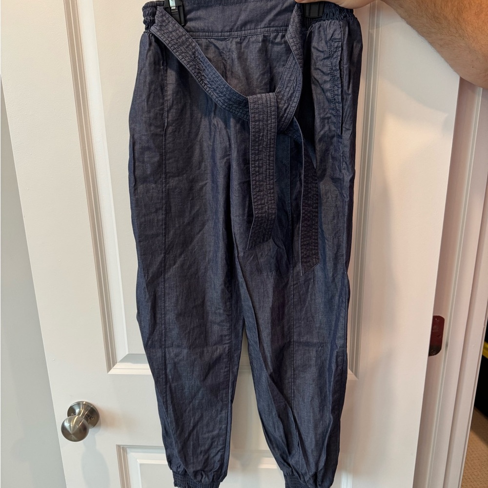 Anthropologie Chambray Joggers